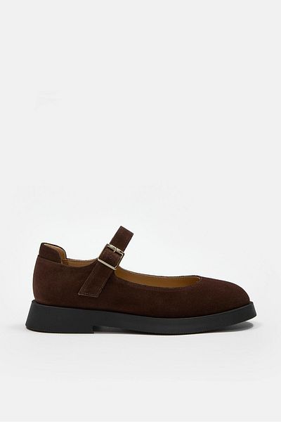 NILUFARR Panthera Brown Suede Genuine Leather Women's Loafer