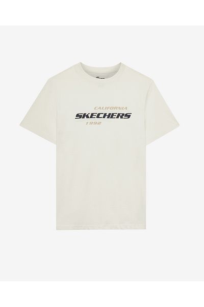 SKECHERS M Lightweight Graphic Tee T-Shirt Men's Off White Tshirt S 2510160 -102