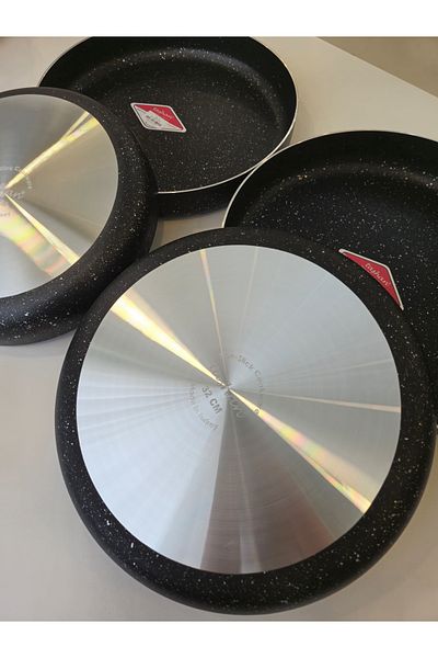 TAŞHAN Oven Tray Granite Round 36Cm-34Cm-32Cm-30Cm Set of 4