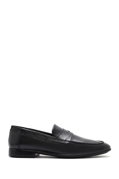 Derimod Men's Black Leather Casual Loafer 25Sfd 751118