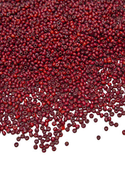 Serhat Aksesuar ve El İşçilik 3 ملم خرز خشبي أحمر كلاريت 40 جرام