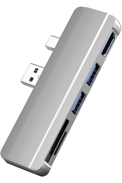 COOYA Suitable For Surface Pro Docking Station, HDMI HD Projection, SD/TF Card Reader, Expansion USB Hub