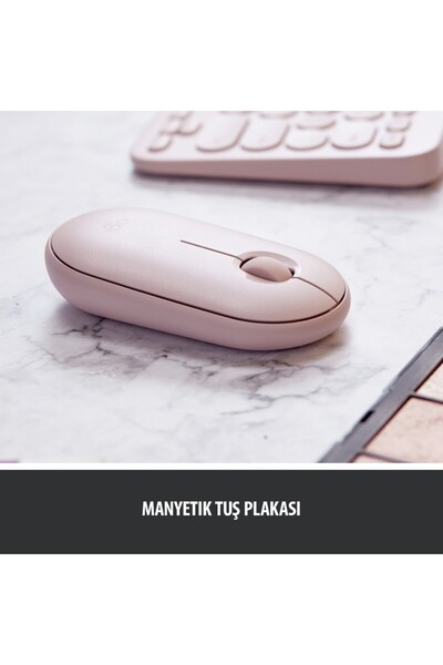 RabbitTech M350 PEBBLE MOUSE FARE 2.4GHZ USB WİRELESS VE BLUETOOTHLU SESSİZ