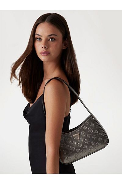 Guess Arnela Patent Leather Shoulder Bag