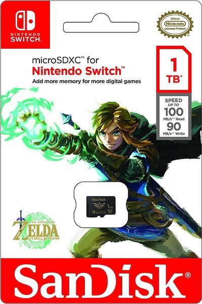 SanDisk 1TB Nintendo MicroSDXC UHS-I card Zelda Edition