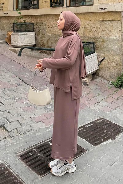 lamelif Soft Brown Skirt Suit 
 
 - Streetball Ii Men's Shoes Gx9688