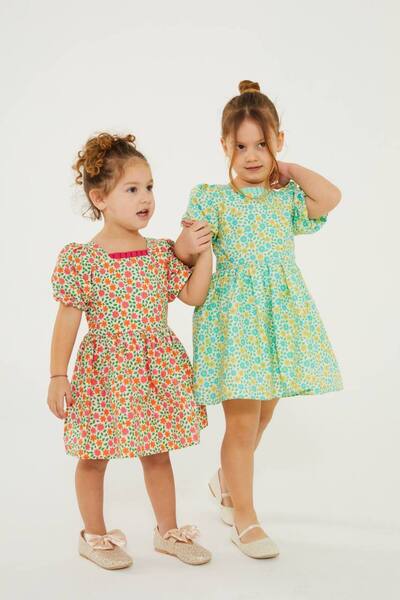 WİKİBOOM Sırt Detaylı Kız Çocuk Elbise