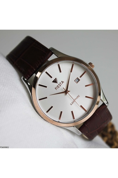 Fiesta FS600802 Deri Kordonlu Erkek Kol Saati