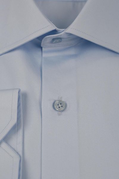 Jakamen Μπλε Slim Fit Basic Πουκάμισο με κουμπιά 100% βαμβάκι