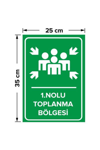 New Jargon Emergency Assembly Zone Sign 25X35Cm (Sheet Material)