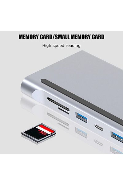 COOYA محطة إرساء 12 في 1 من النوع C، بدقة 4K عالية الدقة، 2 منفذ USB 3.0، USB 2.0، VGA، PD، RJ45 جيجابت إيثرنت