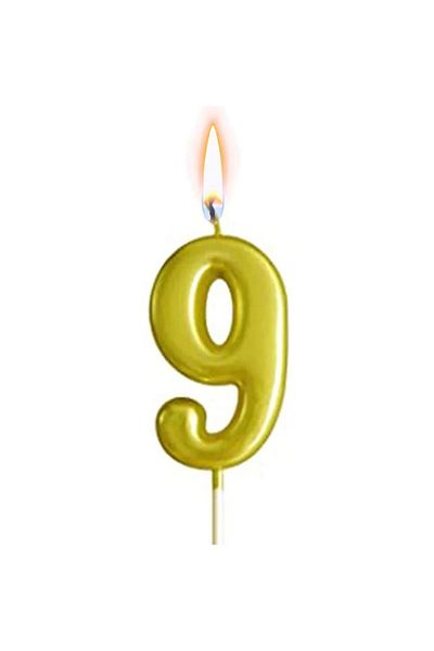 Generic شمعة عيد ميلاد سعيد رقم 7 مقاس 2.5 × 4.5 سم
