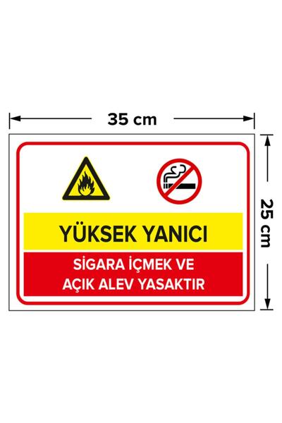 New Jargon White Warning Sign 25X35Cm