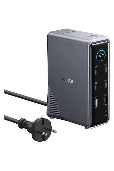 Anker Stație de andocare Anker Prime 737 14in1, 160 W, GaN AC-DC, (Negru)