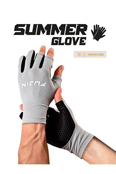 Fujin Pro Angler S24 Summer Gloves Grey