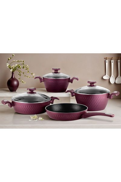 Lines New Crystal Bakelite Handle Cookware Set
