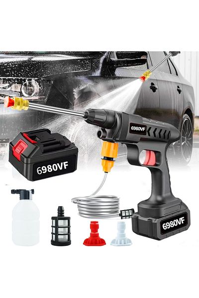 sharpdo Portable Cordless Pressure Washer Lance Car Wash Pump, 18000 mAh Battery, 652 PSI, for Car,Garden