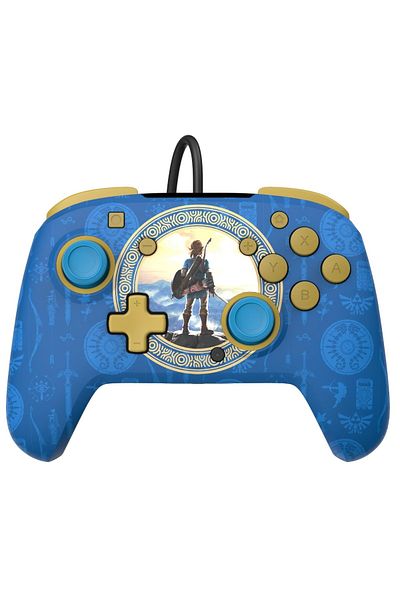 Pdp Rematch · NS · Hyrule Blue Wired Controller