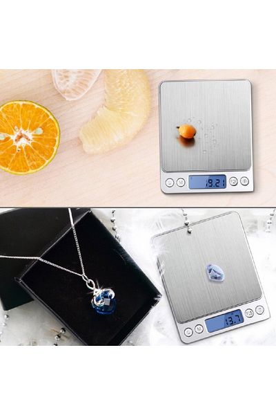COOYA Digital Kitchen Scale, 500g/ 0.01g Pocket Jewelry Scale, Cooking Food Scale, Back-Lit LCD Display
