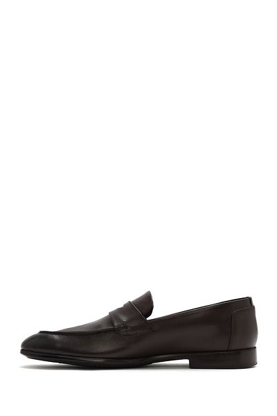 Derimod Men's Brown Leather Casual Loafer 25Sfd 751118