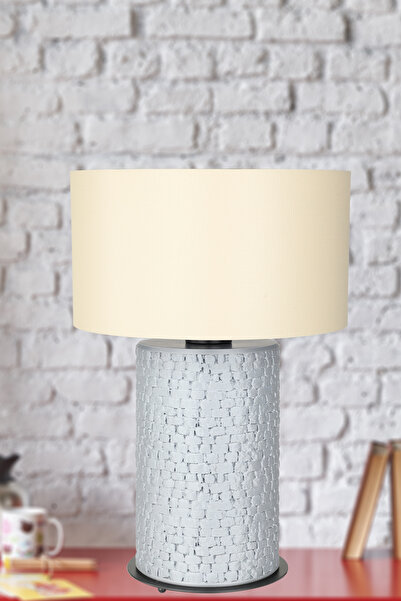 Begüsa Kale Dekoratif Masa Lambası Krem Şapka