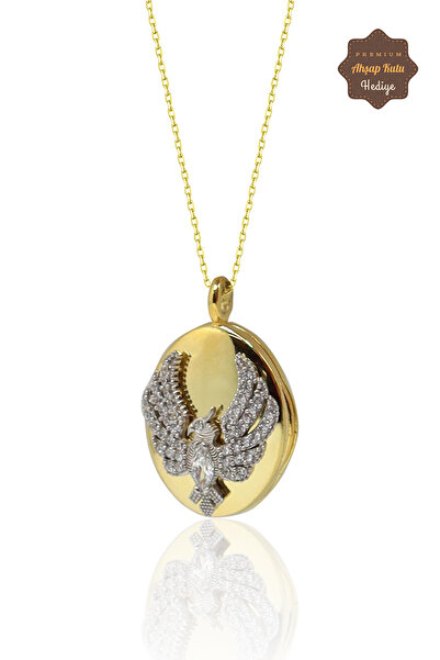 Midyat Nurtaş Gümüş Alya Anka Kuşu Altın Kaplama 925 Ayar Gümüş Kadın Kolye 201023891