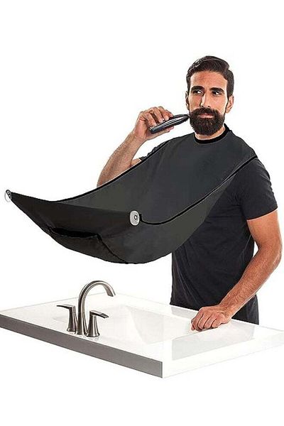 fulina Beard Bib, Waterproof Material,Non-stick Hair and Anti-static,with Suction Cups, for Men/Husband/Dad