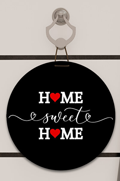 Dormot Home Decor pentru ușă cu imprimare digitală, negru, cu model de inimă,...