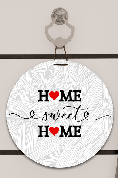 Dormot Home Model alb de imprimare digitală, model dulce pentru casă cu inimă...