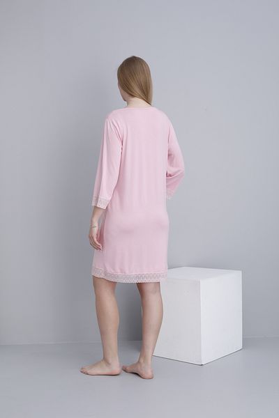 Miss Dünya Lissa Lace Detailed V-Neck Maternity Nightgown