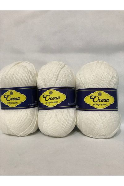 Selen Ocean Hand Knitting Rope 3 Pieces 100 Gr 300 Grams in Total