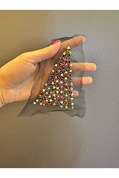 Gönülden Tasarım 11X7 CM Mărgele colorate Broderie Armă Cusut Applique