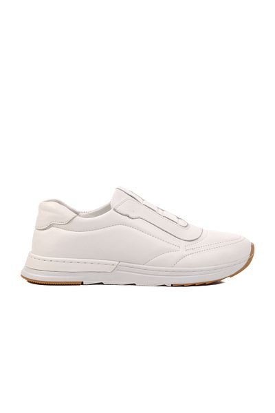 AYAKMOD Pantofi casual de damă anatomici din piele naturală albă AY387 Z
