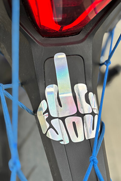 Banxtre Motor-Araba-Kask için Hologramlı Renk Değiştiren Fck You Sticker Etik...