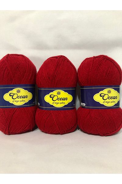 Selen Ocean Hand Knitting Rope 3 Pieces 100 Gr 300 Grams in Total