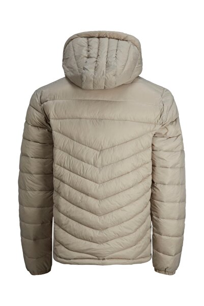 Jack & Jones Jjehero Puffer Hood Noos Men's Beige Coat - 12211785