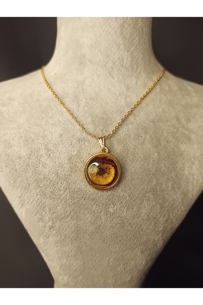 Mos Tespih Renkli Göz Çelik Kolye