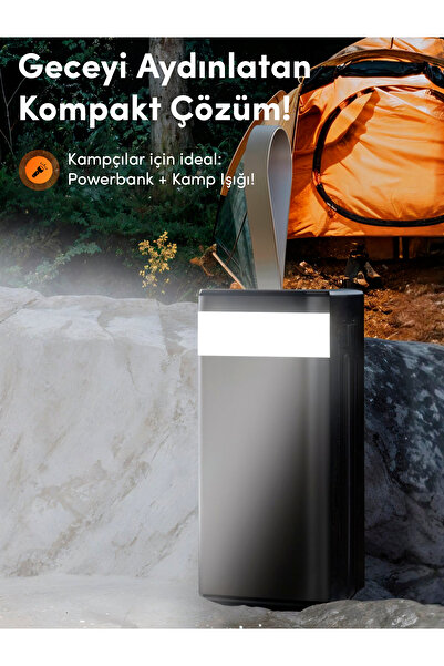 Linkage LKP-47 50000mAh Solar Powerbank | Güneş Enerjili Taşınabilir Şarj Aleti | LCD Ekranlı, Çoklu