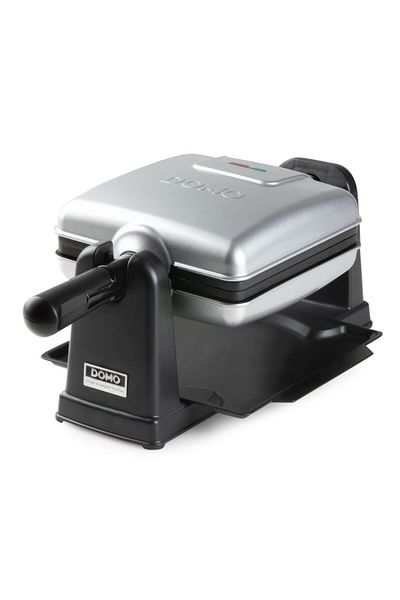 Domo Výrobník belgických vaflí Do9272w, rotační, 1400 W, sběrná miska