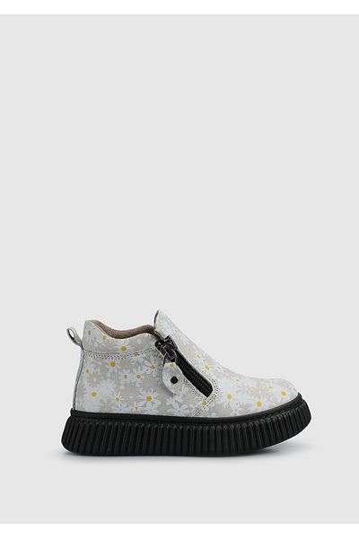 Kiddo White Leather Girl's Boots