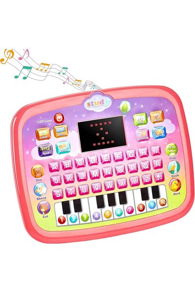 AWH لعبة لوحية للأطفال من عمر سنة إلى ثلاث سنوات، لوحة لمس تعليمية مع موسيقى وحروف