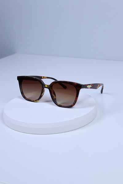 LOOKUP Unisex Sunglasses Uv400 Protection New Model Leopard Handle Rectangle Square Frame Vintage Style