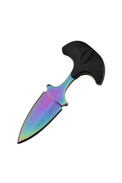 Depox Cuțit tactic de camping IdeallStore®, Rainbow Valley, 7,5 cm, multicolor, teacă inclusă