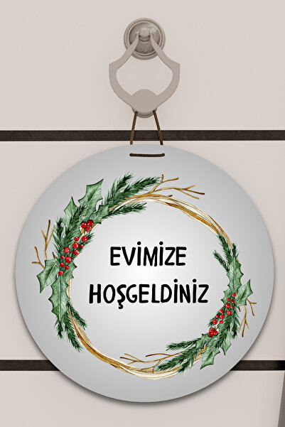 Dormot Home Digitalna štampa sivi, venac od pupoljaka i lišća Sa deznom Dekor...