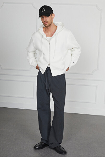 Beyyoglu Oversize Kısa Hoodie