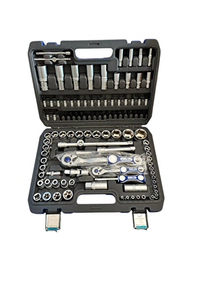 ARGE Gold King 108 Piece Socket Wrench Set – Cr-V Steel, Ratchet Sleeve & Bit Tip Set
