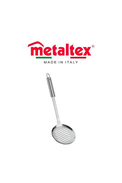 Metaltex إمبريال سكيمر 35 سم - ملعقة مشقوقة من الفولاذ المقاوم للصدأ بمقبض مريح