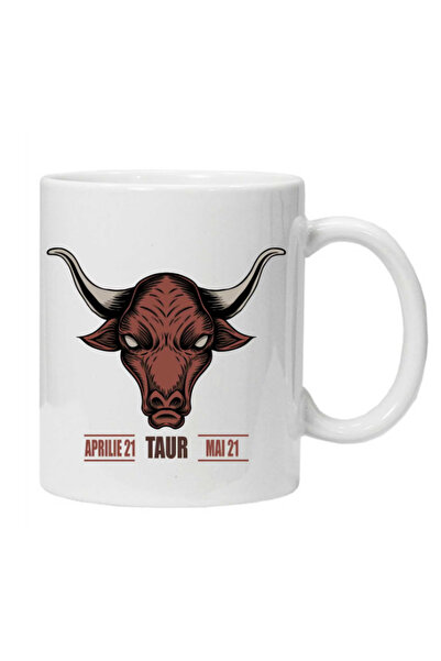 OEM Cana albă personalizată „taur”, INOVATIX®. 330 ml