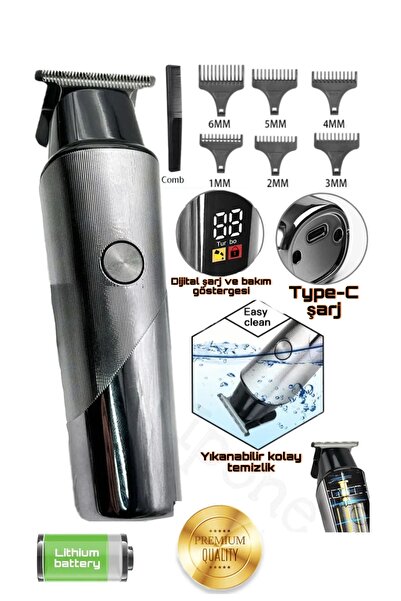 FREED TOOLS 0686 Islak-kuru Kullanım Profesyonel Saç Sakal Tıraş Makinesi Lazer Öncesi Kişisel Bakım Aletleri