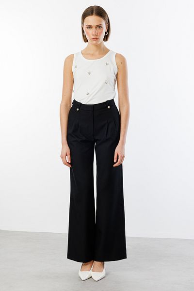 Ekol Bridged Wide Leg Trousers